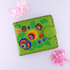 97-292: Polish flora embroidered medium wallet
