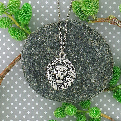 Online shopping for vintage style lion necklace from Riya collection by PETA approved vegan brand LAVISHY. Great gift for you or your girlfriend, wife, co-worker, friend & family. More fashion accessories for wholesale at www.lavishy.com for gift shop, clothing & fashion accessories boutique, book store since 2001.