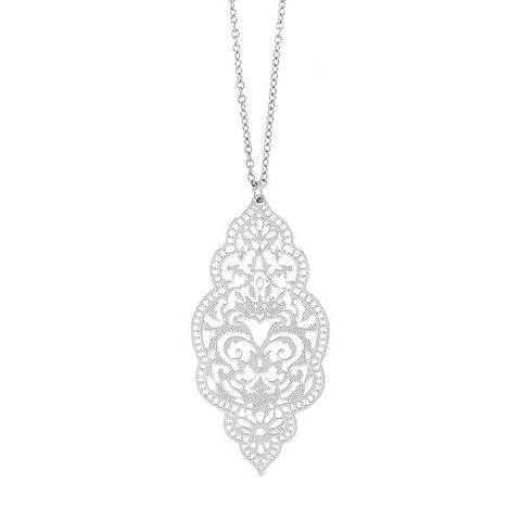 Online shopping for PETA approved vegan brand LAVISHY's unique, beautiful & affordable light weight intricate filigree necklace. A great gift for you or your girlfriend, wife, co-worker, friend & family. Wholesale at www.lavishy.com for gift shop, clothing & fashion accessories boutique, book store since 2001.
