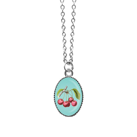 Online shopping for LAVISHY cute & dainty rhodium plated cherry necklace. Fun to wear, make a playful gift for family & friends. Come with FREE gift box. Wholesale at www.lavishy.com for gift shop, clothing & fashion accessories boutique, book store in Canada, USA & worldwide since 2001.