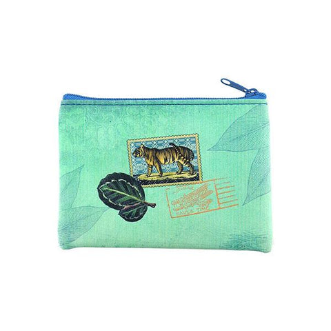 Online shopping for vegan brand LAVISHY's vintage style tiger print vegan coin purse. Great for everyday use, fun gift for animal loving family & friends. Wholesale at www.lavishy.com for gift shops, clothing & fashion accessories boutiques, book stores in Canada, USA & worldwide since 2001.