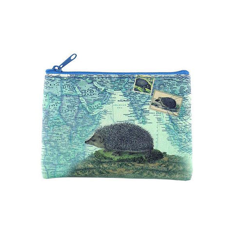Online shopping for vegan brand LAVISHY's vintage style hedgehog print vegan coin purse. Great for everyday use, fun gift for animal loving family & friends. Wholesale at www.lavishy.com for gift shops, clothing & fashion accessories boutiques, book stores in Canada, USA & worldwide since 2001.