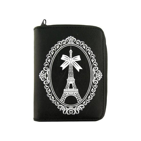 LAVISHY Eco-friendly cruelty free embossed Paris Eiffel tower vegan medium wallet for women. Great for everyday use, a beautiful gift for family & friends. Wholesale at www.lavishy.com for gift shops, fashion accessories &d clothing boutiques, book stores in Canada, USA & worldwide since 2001.