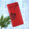 7-0206: Free bird embossed vegan large wallet
