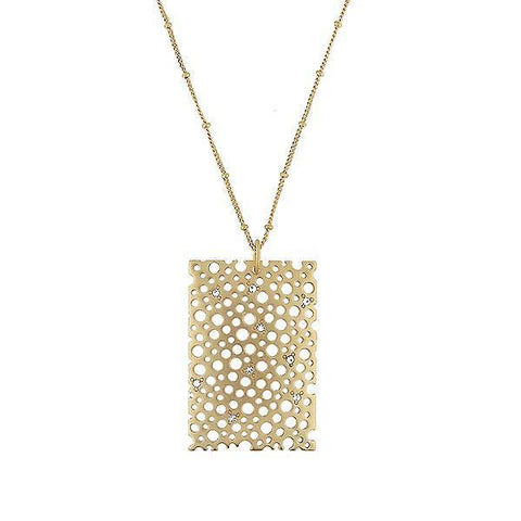 Shop LAVISHY's fun & affordable vintage style cutout geometric bubble pendant necklace. A great gift for you or your girlfriend, wife, co-worker, friend & family. Wholesale available at www.lavishy.com with many unique & fun fashion accessories.