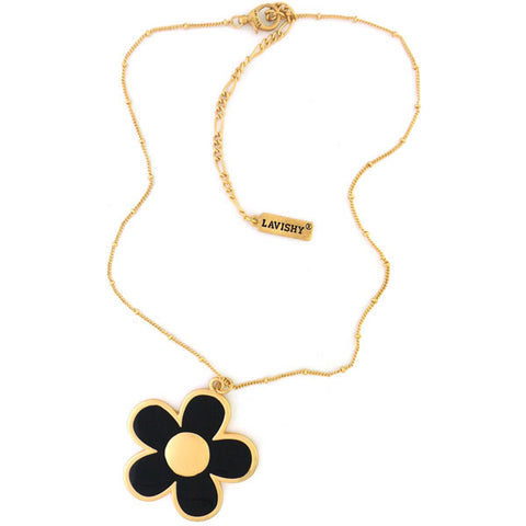 Online shopping for LAVISHY handmade daisy flower enamel pendant necklace. A great gift for you or your girlfriend, wife, co-worker, friend & family. Wholesale available at www.lavishy.com with many unique & fun fashion accessories.