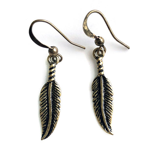 LAVISHY vintage look Native American/Southwest style feather earring