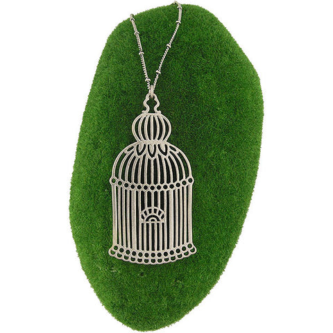 Online shopping for LAVISHY's fun & affordable vintage style reversible vintage look Birdcage pendant long necklace. A great gift for you or your girlfriend, wife, co-worker, friend & family. Wholesale at www.lavishy.com with many unique & fun fashion accessories.