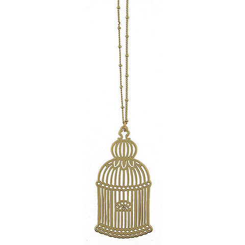Online shopping for LAVISHY's fun & affordable vintage style reversible vintage look Birdcage pendant long necklace. A great gift for you or your girlfriend, wife, co-worker, friend & family. Wholesale at www.lavishy.com with many unique & fun fashion accessories.