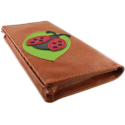 LAVISHY Eco-friendly cruelty free ladybug applique vegan large wallet