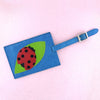 55-802: Ladybug applique luggage tag