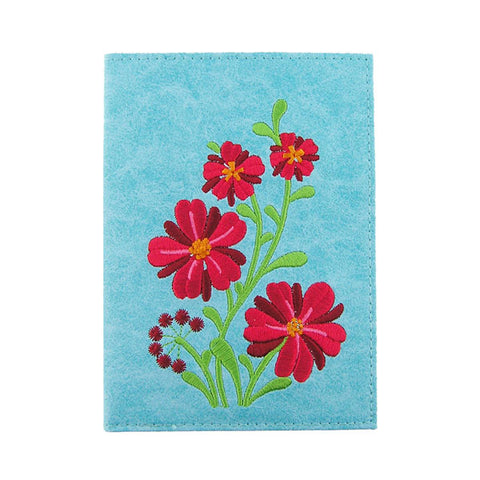 Online shopping for vegan brand LAVISHY's Eco-friendly, ethically made, cruelty free passport cover with flower embroidery. Wholesale available at www.lavishy.com along with other unique & fun vegan fashion accessories for retailers like gift shops, fashion accessories & clothing boutiques.
