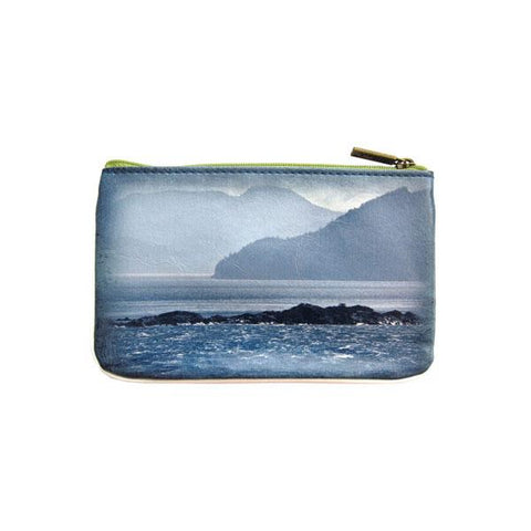 Mlavi's Eco-friendly, cruelty-free vegan/vegan leather Light house & ocean print small pouch/coin purse from Animal collection. Wholesale available at http://mlavi.com along with other fun & unique, whimsical vegan fashion accessories & gifts.