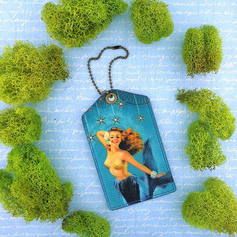 Eco-friendly, cruelty-free, ethically made large wristlet wallet with golden hair blonde mermaid print by Mlavi Studio. Great for everyday use, travel or as whimsical gift for family & friends. Wholesale at www.mlavi.com to gift shop, clothing & fashion accessories boutiques, book stores worldwide.