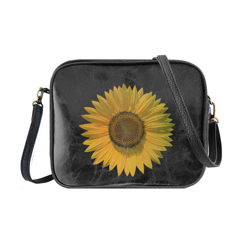 Mlavi Eco-friendly sunflower vegan crossbody bag/toiletry bag