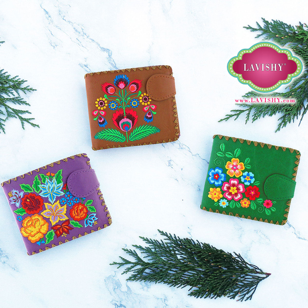 LAVISHY Unique, Beautiful, Fun & Eco-friendly Vegan Medium Wallets ...