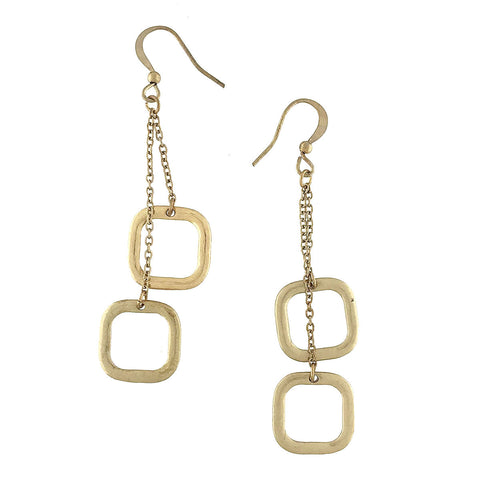 1-003: Silver/gold plated earrings