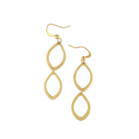 1-008: Silver/gold plated earrings