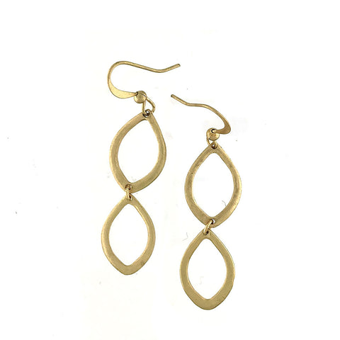 1-008: Silver/gold plated earrings