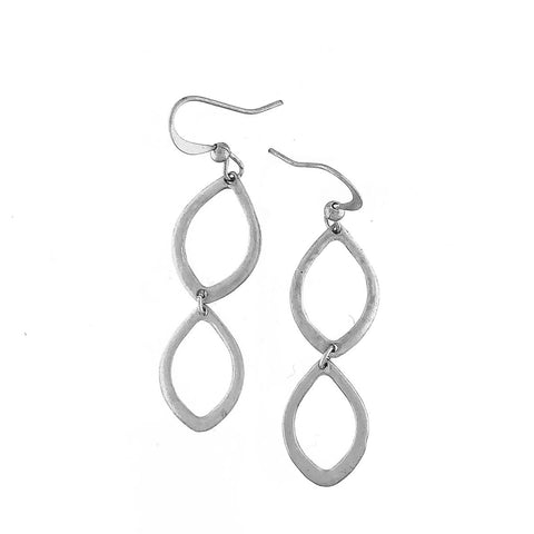 1-008: Silver/gold plated earrings
