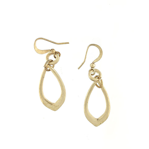 1-012: Silver/gold plated earrings