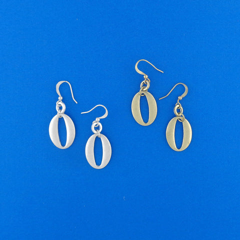 1-014: Silver/gold plated earrings