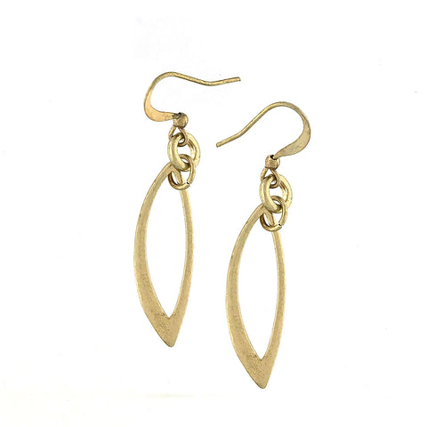1-015: Silver/gold plated earrings