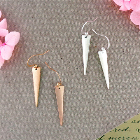 1-023: Silver/gold plated earrings
