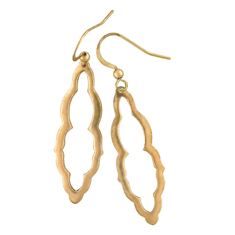 1-024: Silver/gold plated earrings