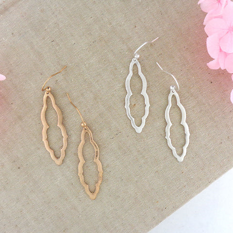 1-024: Silver/gold plated earrings