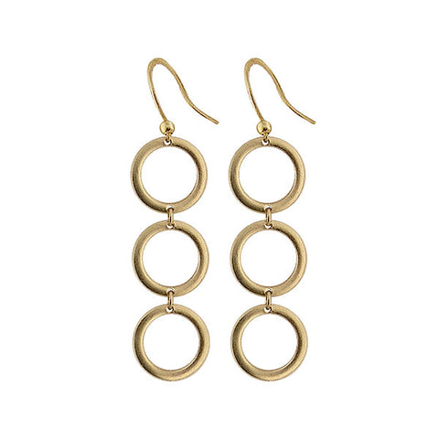 1-026: Silver/gold plated earrings