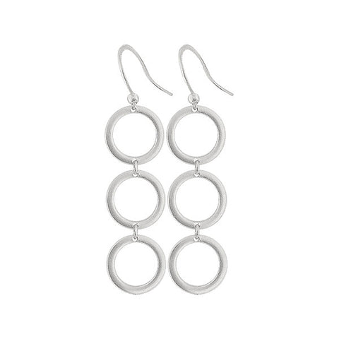 1-026: Silver/gold plated earrings