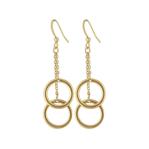 1-027: Silver/gold plated earrings