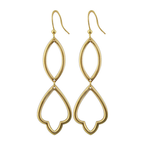 1-031: Silver/gold plated earrings
