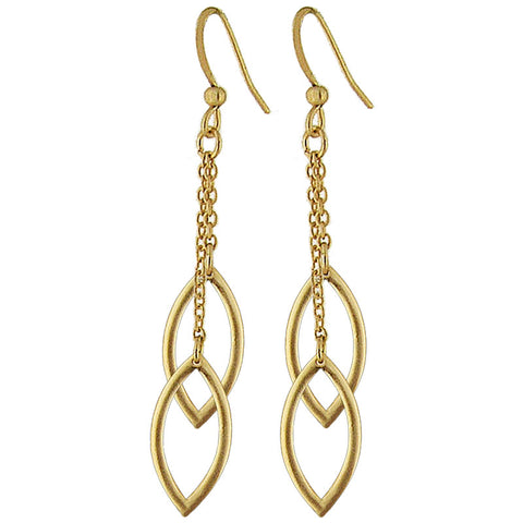 1-035: Silver/gold plated earrings