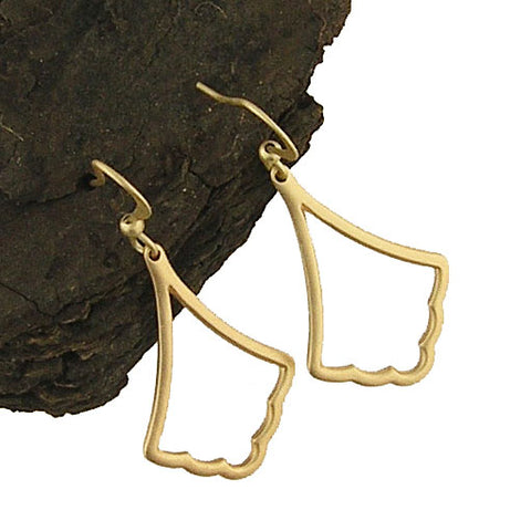 1-042: Silver/gold plated earrings