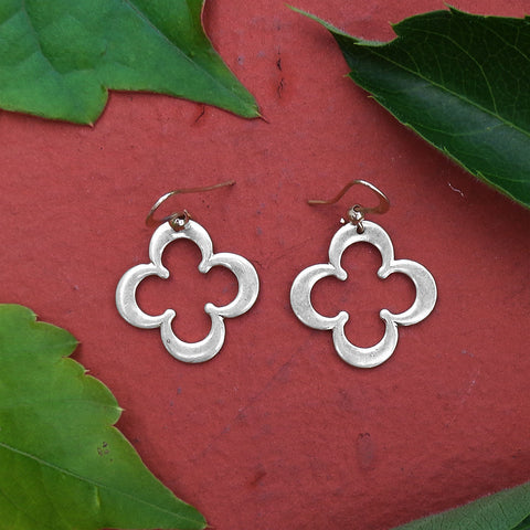 1-091: Silver/gold plated earrings