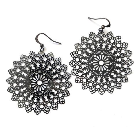 LAVISHY beautiful & affordable light weight intricate filigree earrings