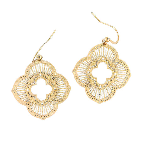 LAVISHY light weight intricate lacy filigree earrings