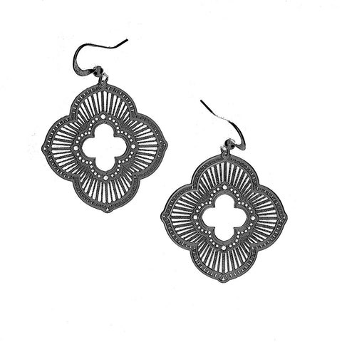 LAVISHY light weight intricate lacy filigree earrings