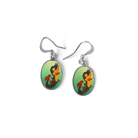 31-014: Dainty earrings-mermaid