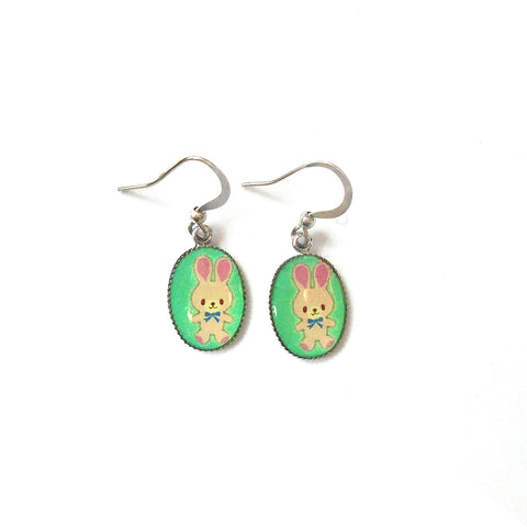 31-024: Dainty earrings-bunny