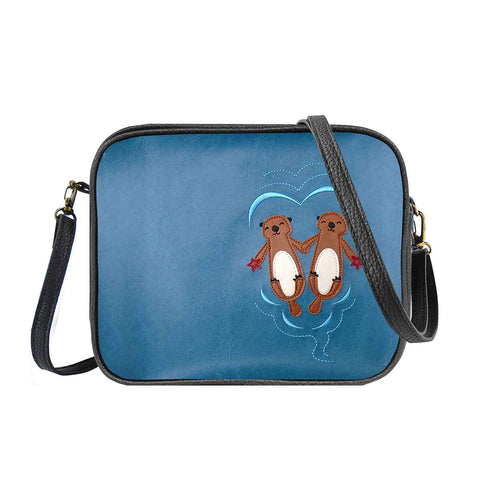 55-1061: Applique bag/toiletry bag-Sea otter lovers