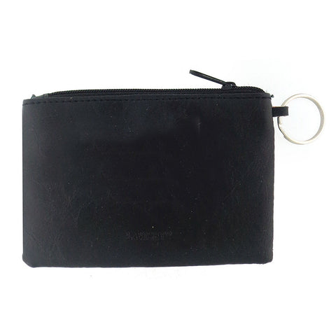 LAVISHY Hummingbird embossed vegan coin purse-BLACK