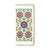97-185: Moroccan pattern embroidered vegan large flat wallet