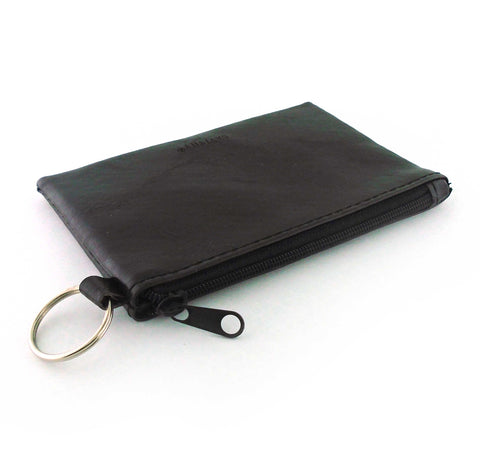 LAVISHY Hummingbird embossed vegan coin purse-BLACK