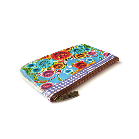 Mlavi beautiful Mexican oilcloth floral pattern print small pouch/coin purse  for every use or as gift for family & friends. Wholesale at www.mlavi.com