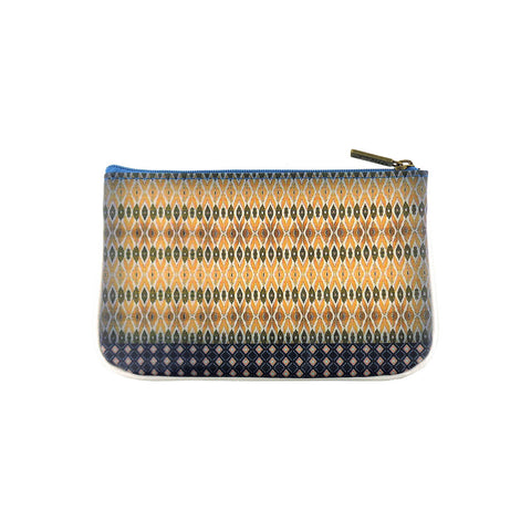 Mlavi orchid flower print vegan small pouch/coin purse
