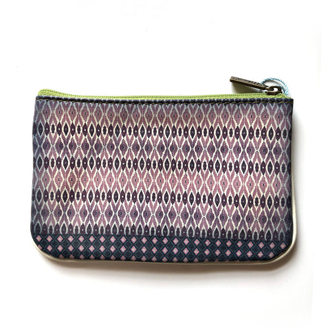 Mlavi peony flower print vegan small pouch/coin purse