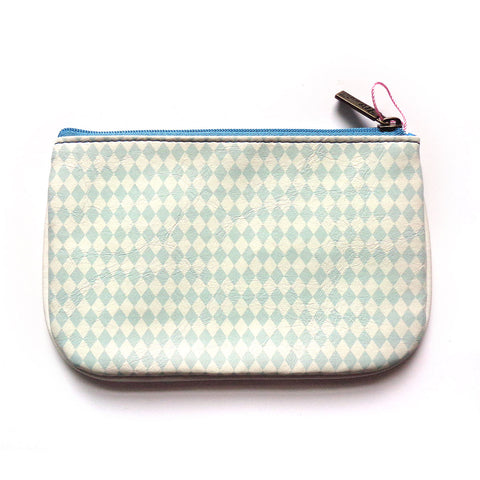 BC-GR012: Mlavi retro Volkswagen bus print small vegan leather pouch/coin purse